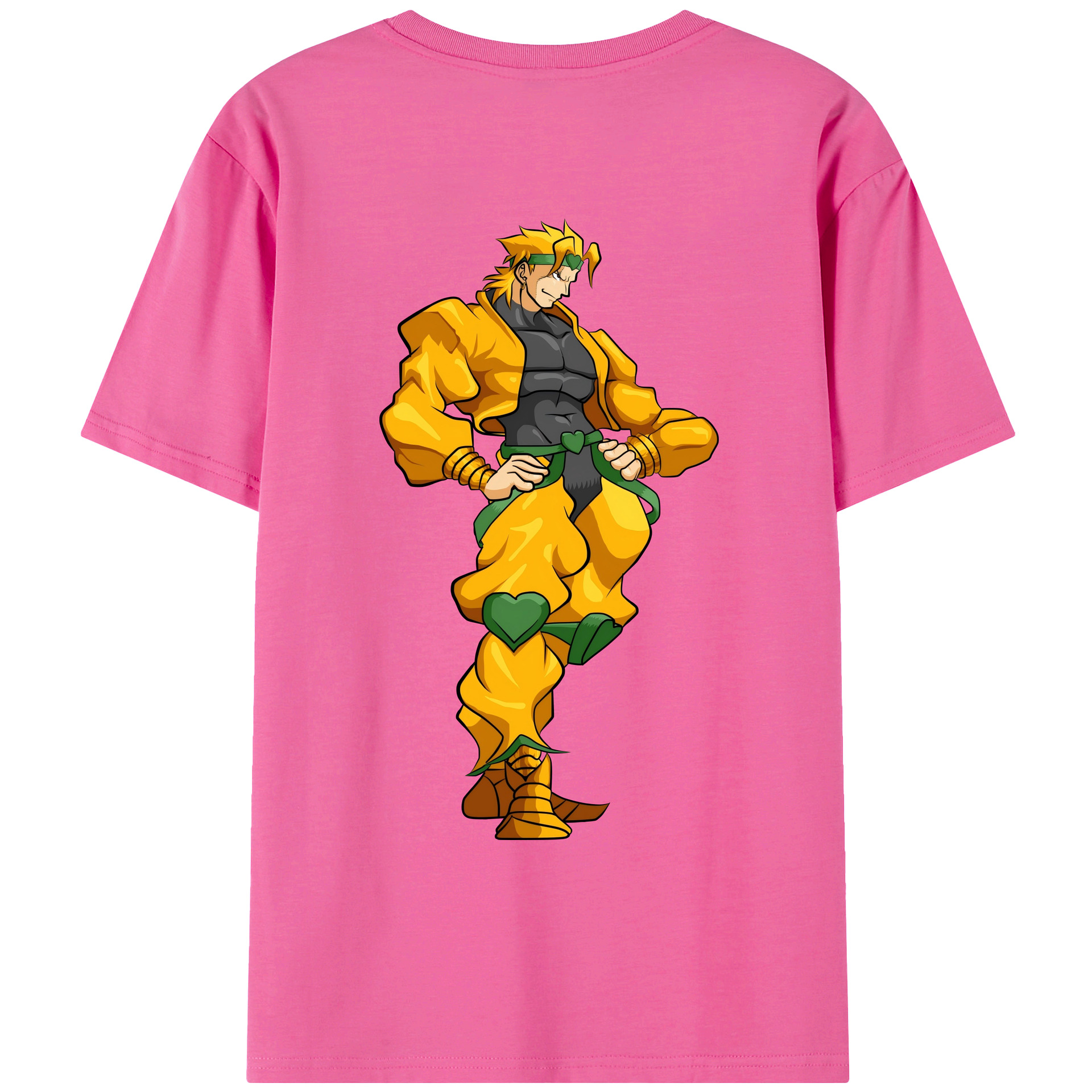 （画像用） ジョジョの奇妙な冒険 ディオ?ブランドー JoJo's Bizarre Adventure Dio Brando レディース半袖Tシャツ(バックプリント)